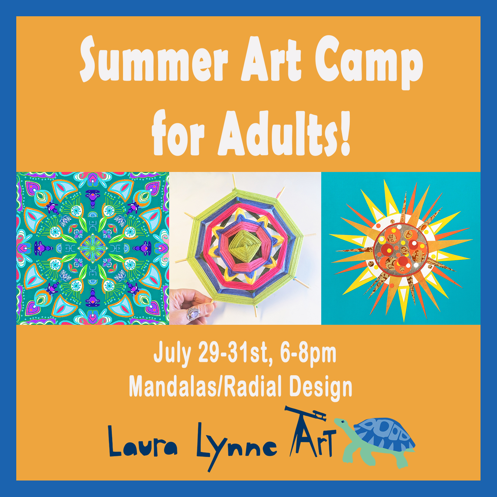 Summer Art Camp for Adults - Mandalas - Radial Design